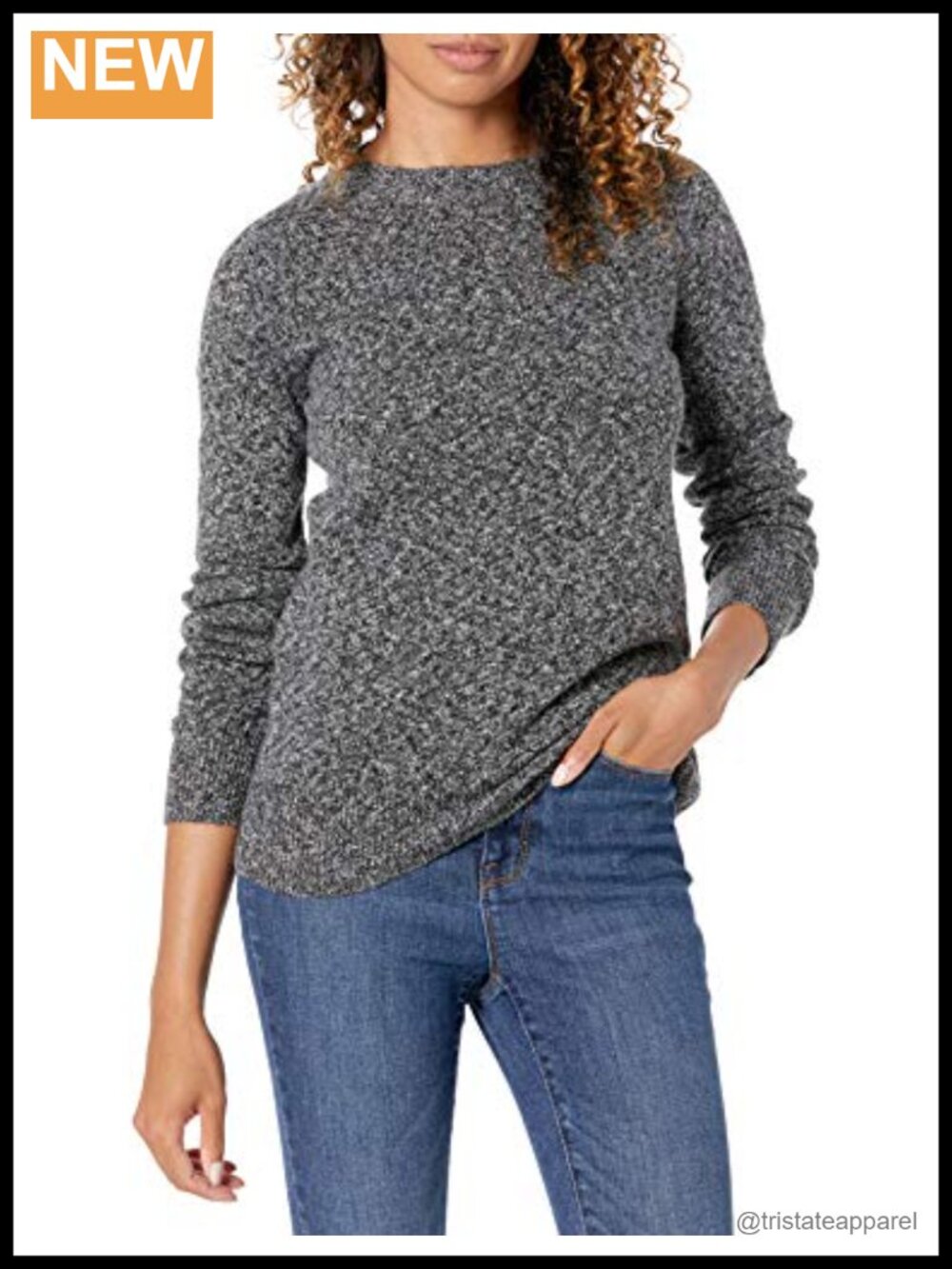 Soft Touch Crewneck Long-Sleeve Pullover Sweater Regular Fit